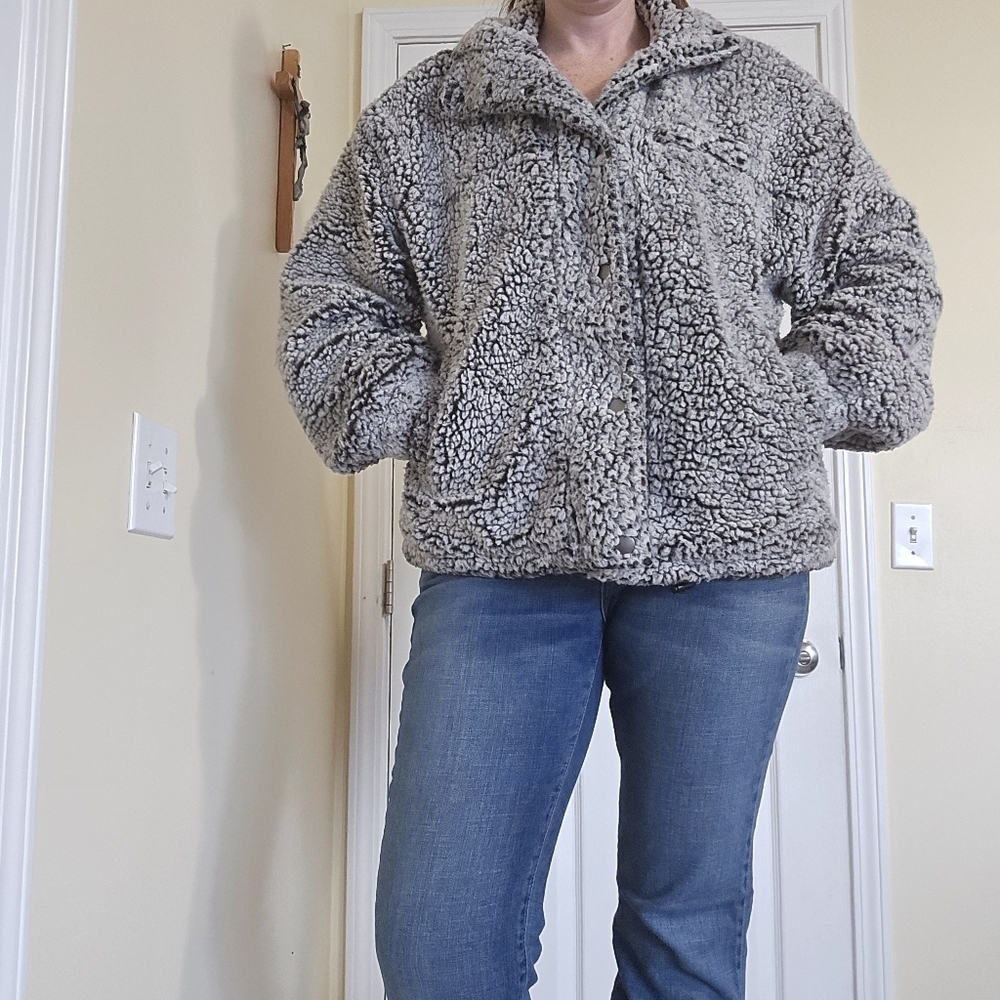 Thread & Supply Gray Teddy Jacket